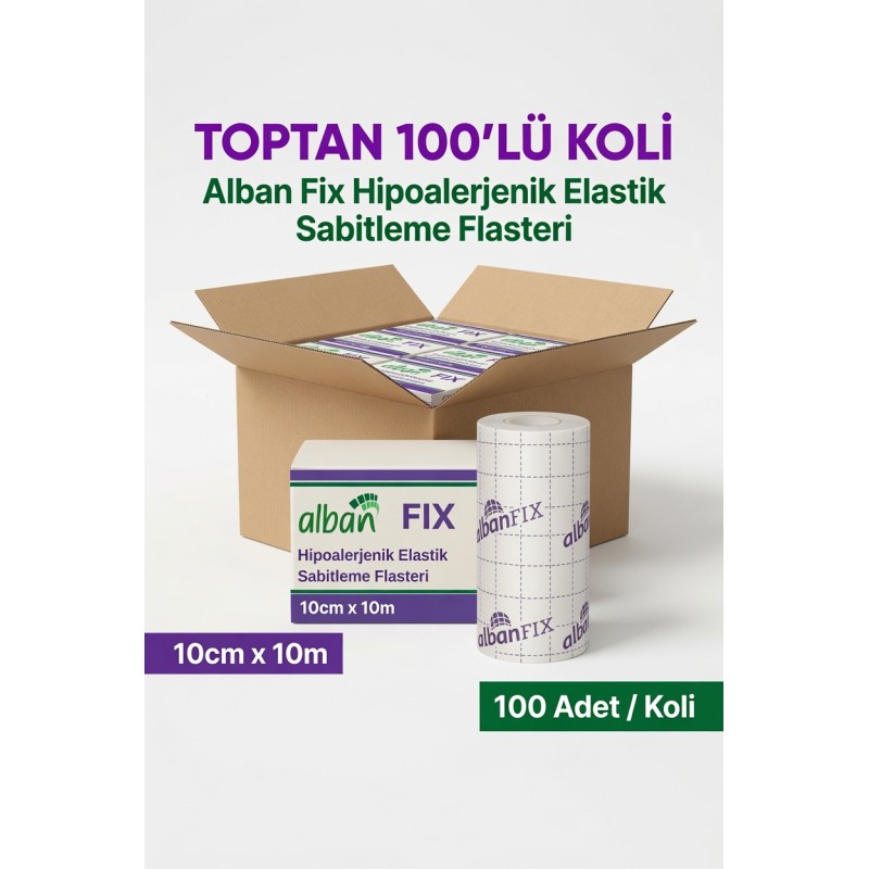 Fix Esnek Flaster 10 M X 10 Cm - 100 Adet(1 Koli) - Görsel 1