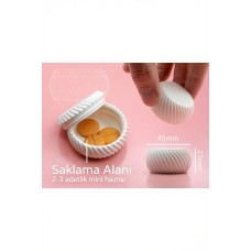 Modern İlaç Saklama Kutusu Günlük Mini PillBox 4 cm