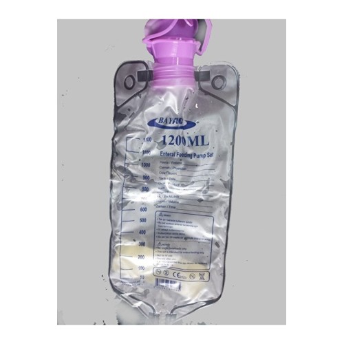 Enteral Beslenme Torbası 1200 Ml (Pompa ve Manuel Kullanılabilir) - 10 Adet