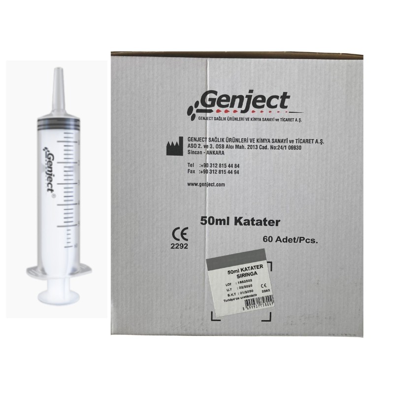 Beslenme Katater Enjektörü Gavaj & Çam Uçlu Şırınga 50 ml - 60lı Paket - Görsel 1