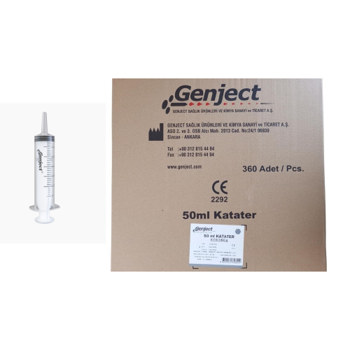 Beslenme Katater Enjektörü Gavaj & Çam Uçlu Şırınga 50 ml - 360lı 1 Koli