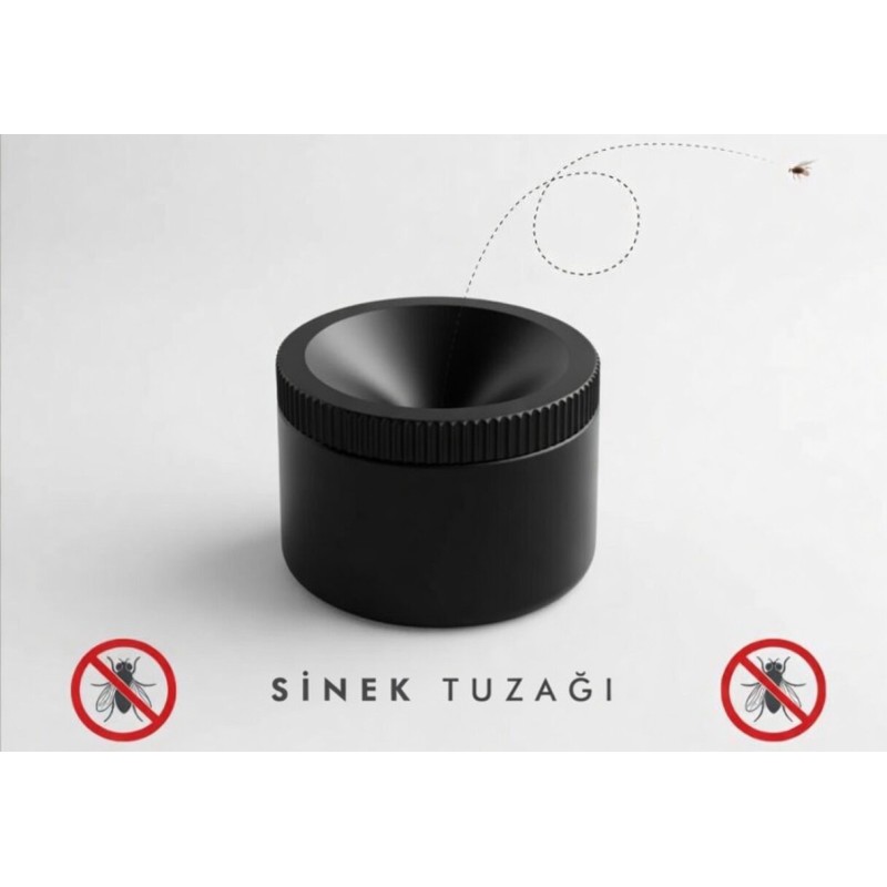 Dekoratif Sinek Tuzağı Hazneli Kilitli | Kimyasalsız Sinek Yakalama Çözümü - Görsel 1