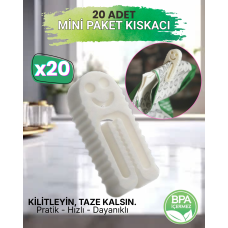 Sevimli Klipsler - Mini Paket Klipsleri 20 Adet