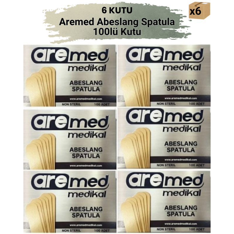 Abeslang / Spatula 100lü Kutu 6 Paket - Görsel 1
