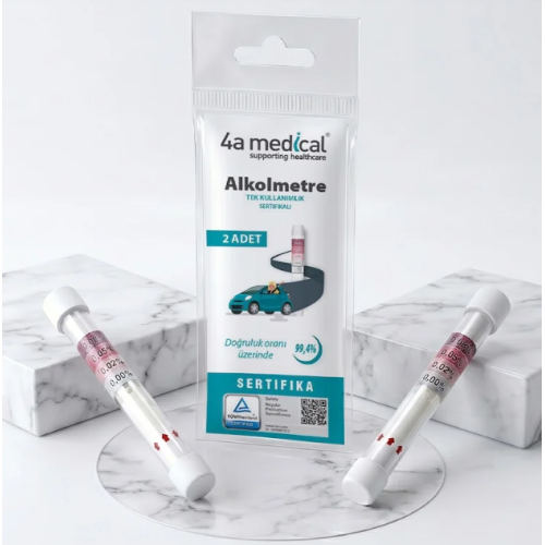 Tek Kullanımlık Sertifikalı Alkolmetre İkili Paket