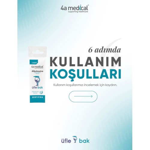 Tek Kullanımlık Sertifikalı Alkolmetre İkili Paket